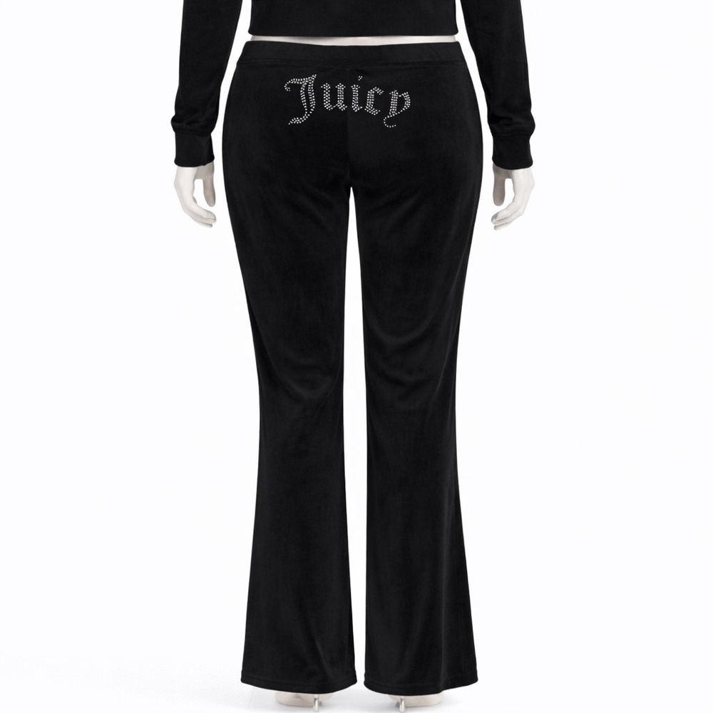 Juicy Couture Black Velour Pants (NWT) Sz L
